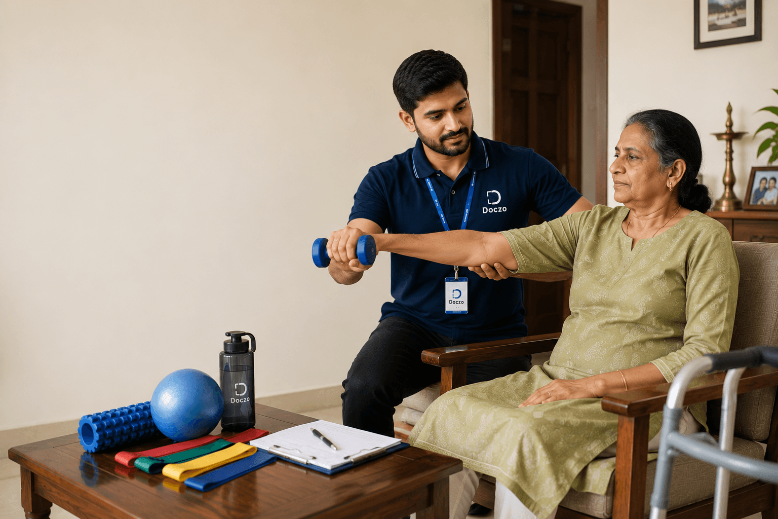 Doczo physiotherapist providing physiotherapy and rehabilitation at home in Thiruvananthapuram