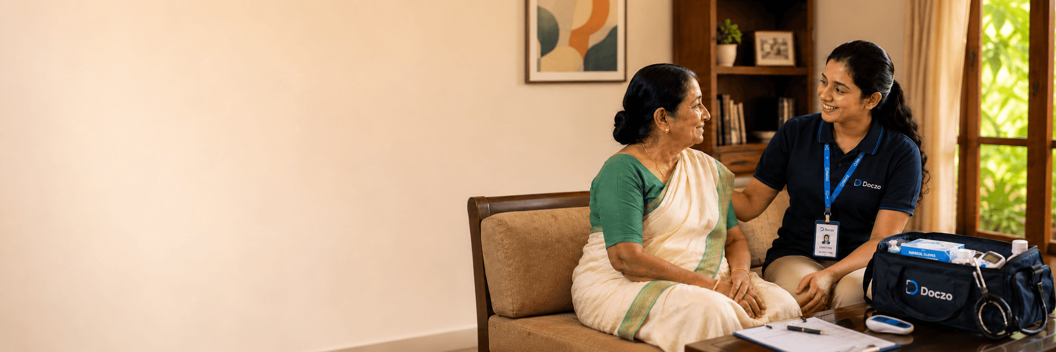 Doczo verified caregiver providing compassionate elder care at home